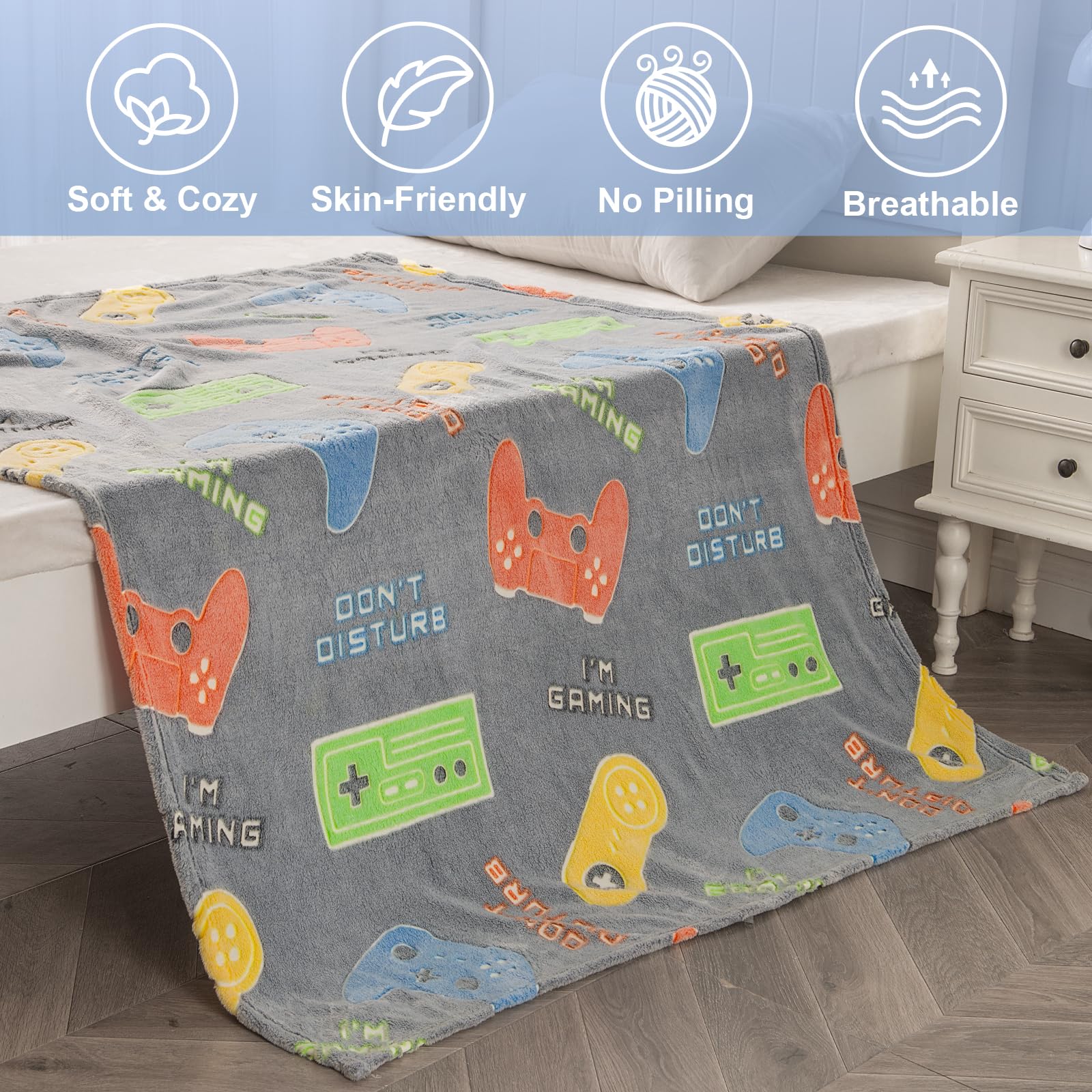 Levens soft-flannel fabric closeup shows plush warmth and skin-friendly texture.