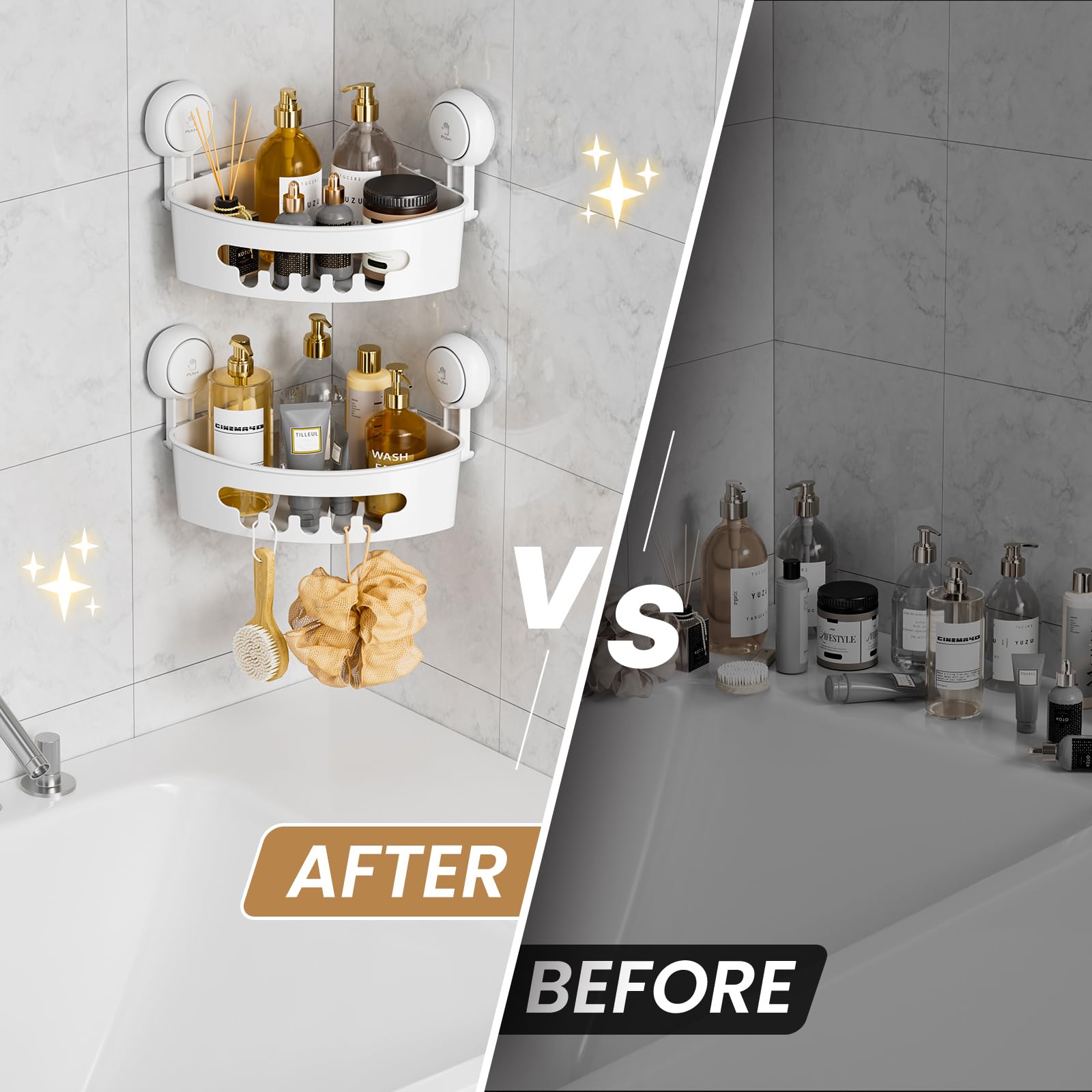 LEVERLOC compatible with glass tile and stainless steel surfaces.