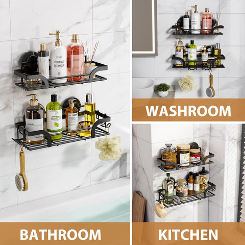 LEVERLOC inside shower shelf made of stainless steel for rustproof storage