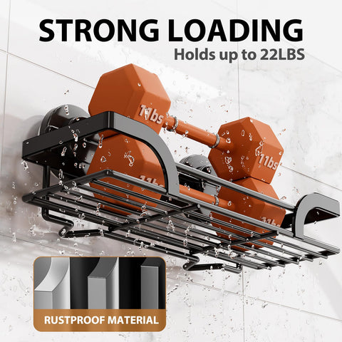 LEVERLOC shower hooks hold razors and towels within easy reach