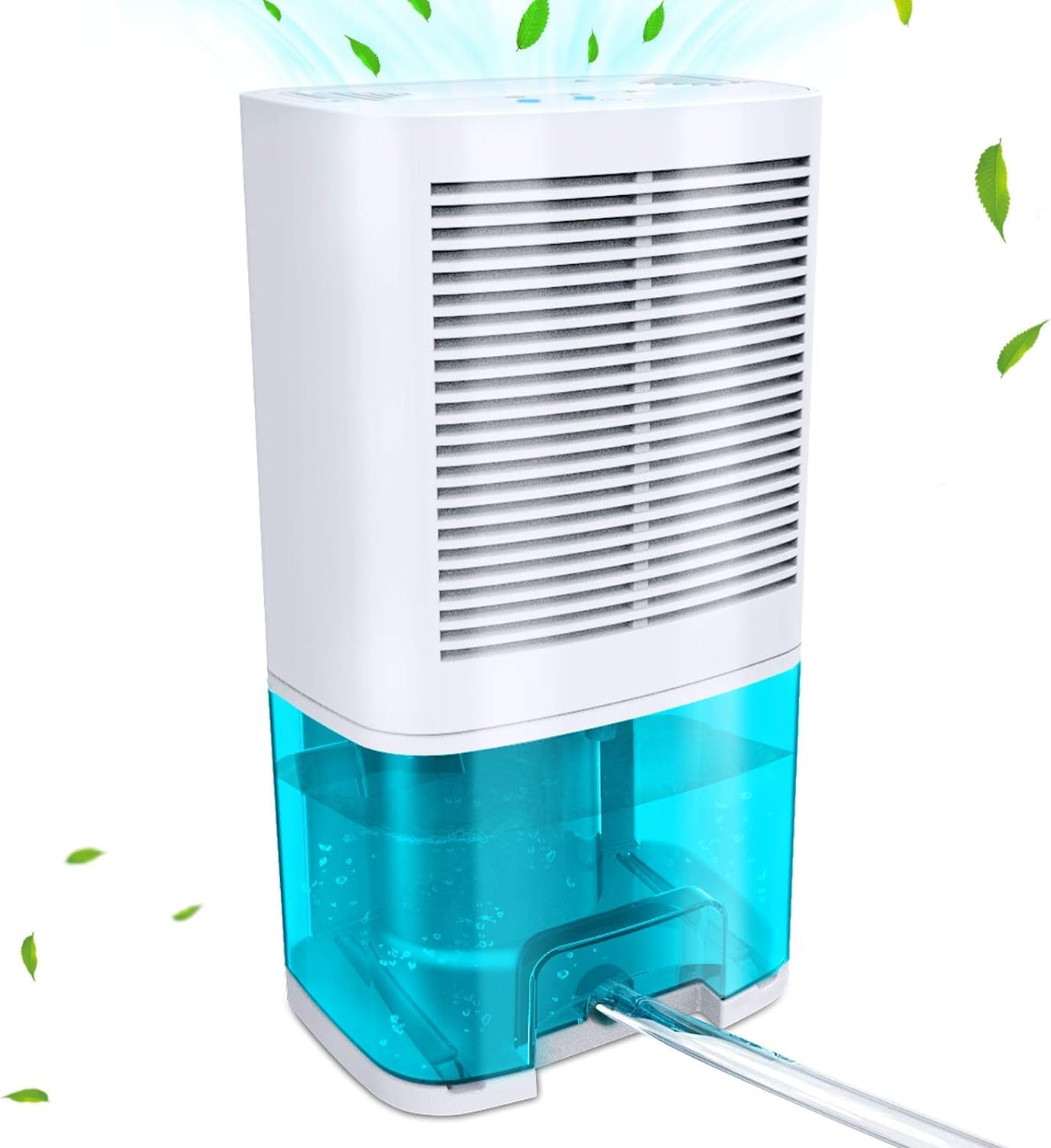 Levoair dehumidifier compact design shown from top view for flexible room use