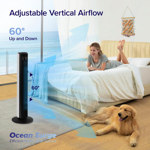 LEVOIT Classic 90-degree oscillation captures full room coverage for even cooling