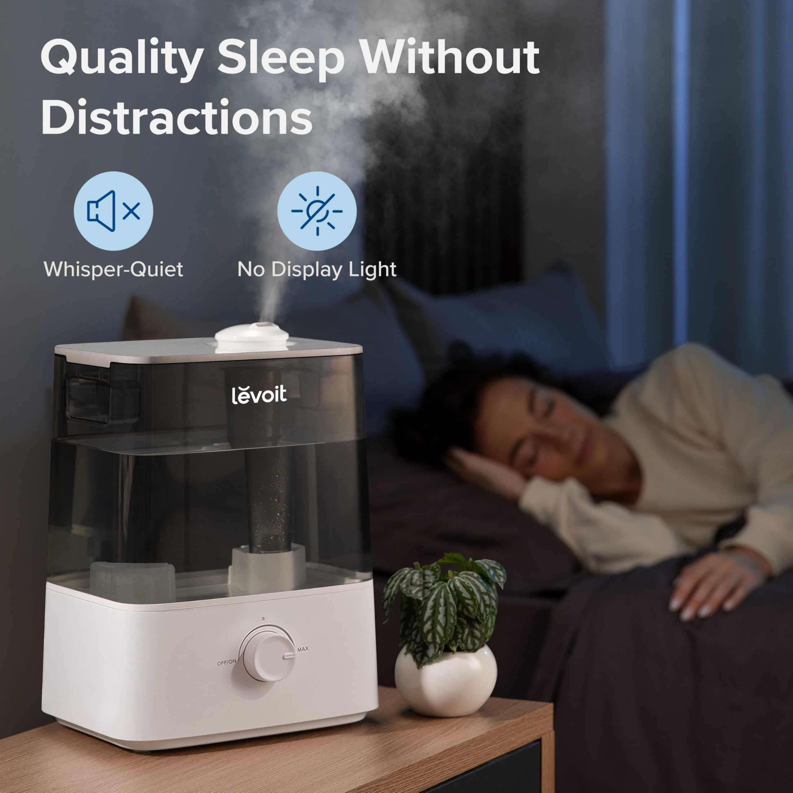 LEVOIT Classic300 operates with near-silent whisper-quiet sound
