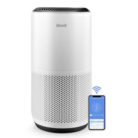 LEVOIT Core 400S-P front view, powerful purifier for large rooms.