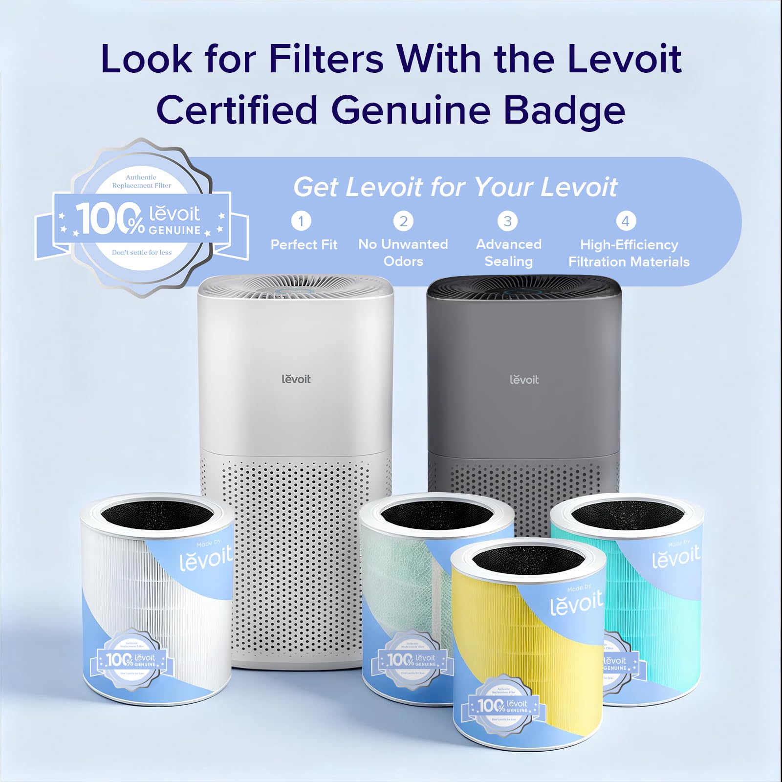 Levoit Core 600S-P VortexAir Technology enhances air circulation
