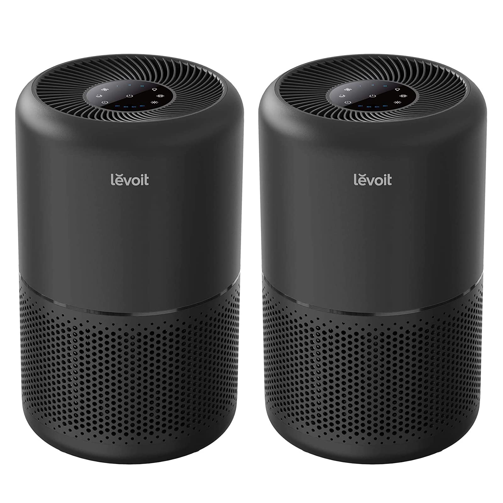 Levoit Core 300-P front view highlights compact design for small rooms.