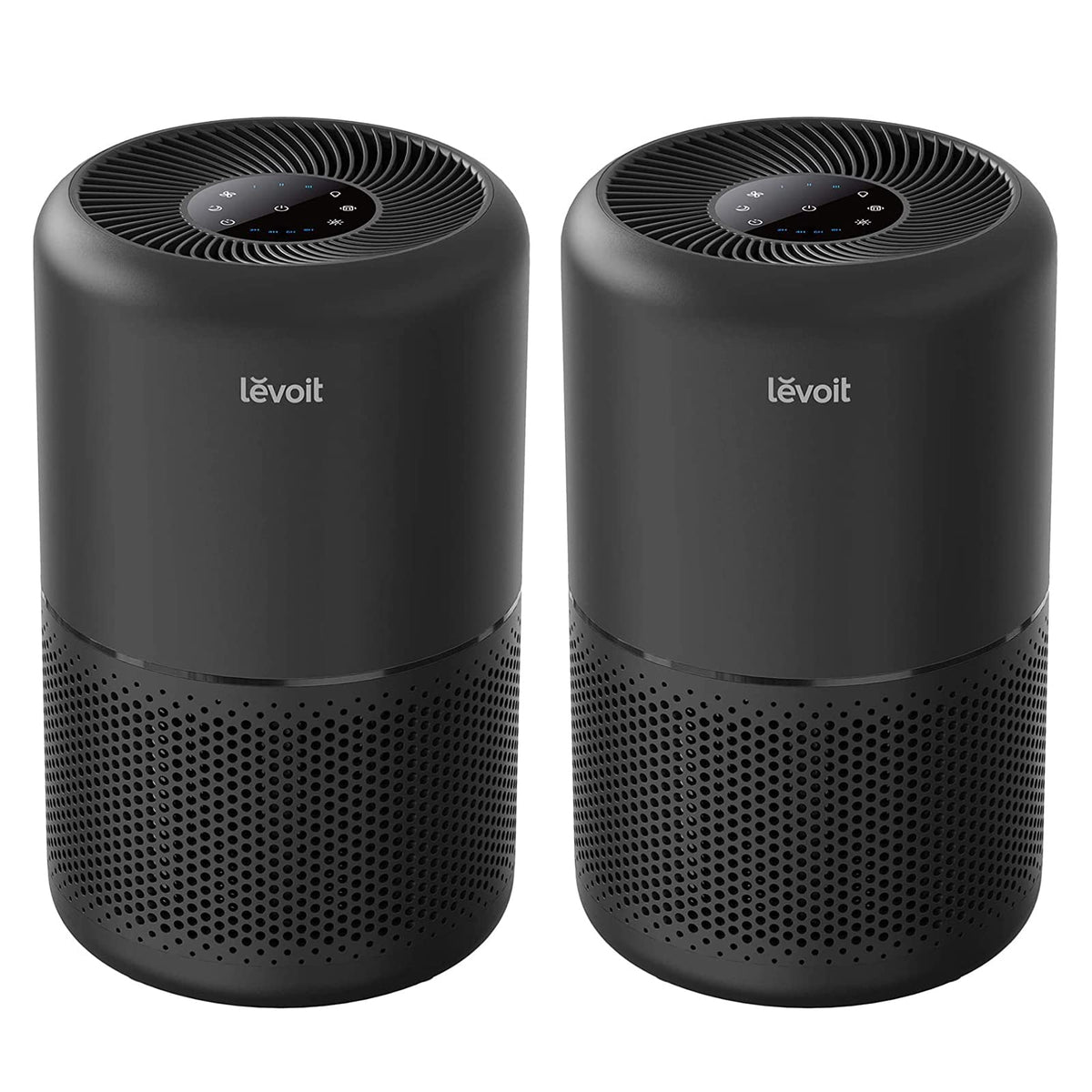 Levoit Core 300-P front view highlights compact design for small rooms.