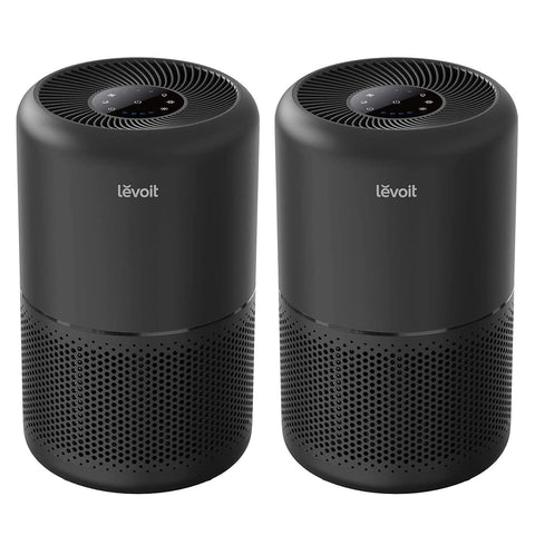 Levoit Core 300-P front view highlights compact design for small rooms.