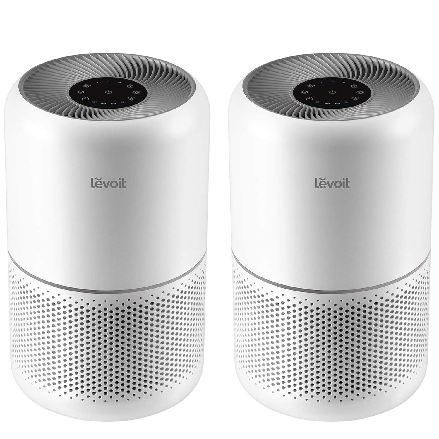 LEVOIT Core300-P white front view showing compact design for small rooms