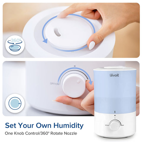 LEVOIT Dual 150 dim night mode quiet operation in bedroom