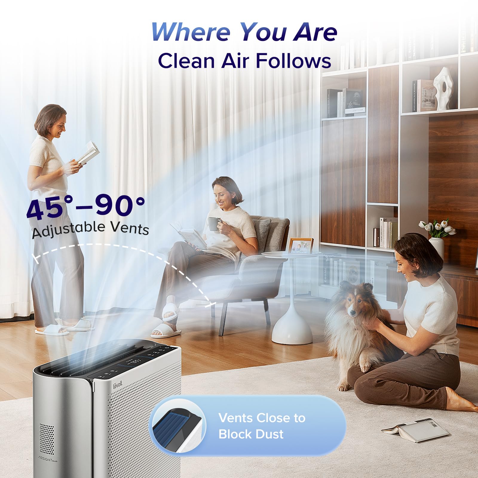 Levoit EverestAir-P Sleep Mode offers quiet, uninterrupted nights
