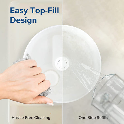 Levoit humidifier ideal for baby nursery use with gentle mist