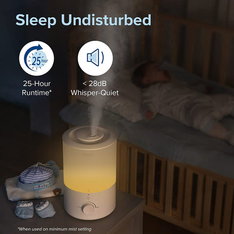 Levoit humidifier top-fill design prevents spills during refills