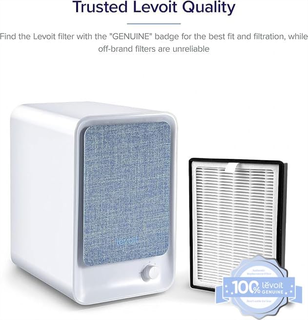 Levoit LV-H126 pre-filter pack captures hair and dust before filtration.