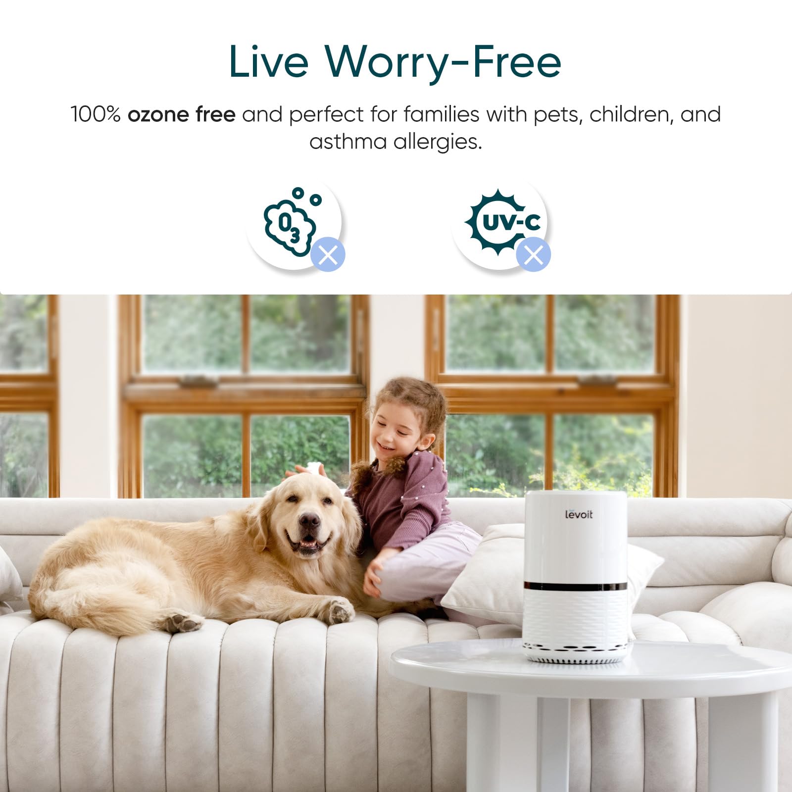 Levoit LV-H132 replacement filter ensures proper filtration with genuine parts.