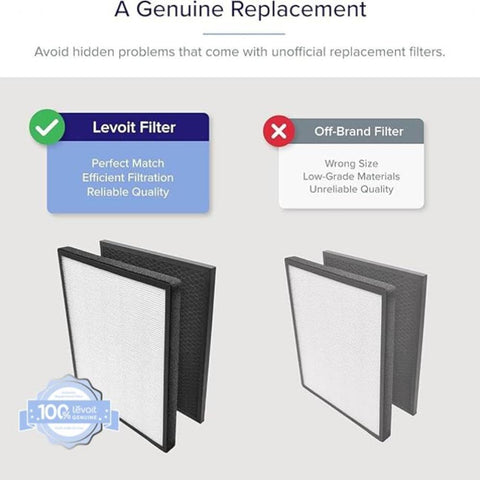 LEVOIT LV-PUR131 activated carbon filter reducing odors and gases