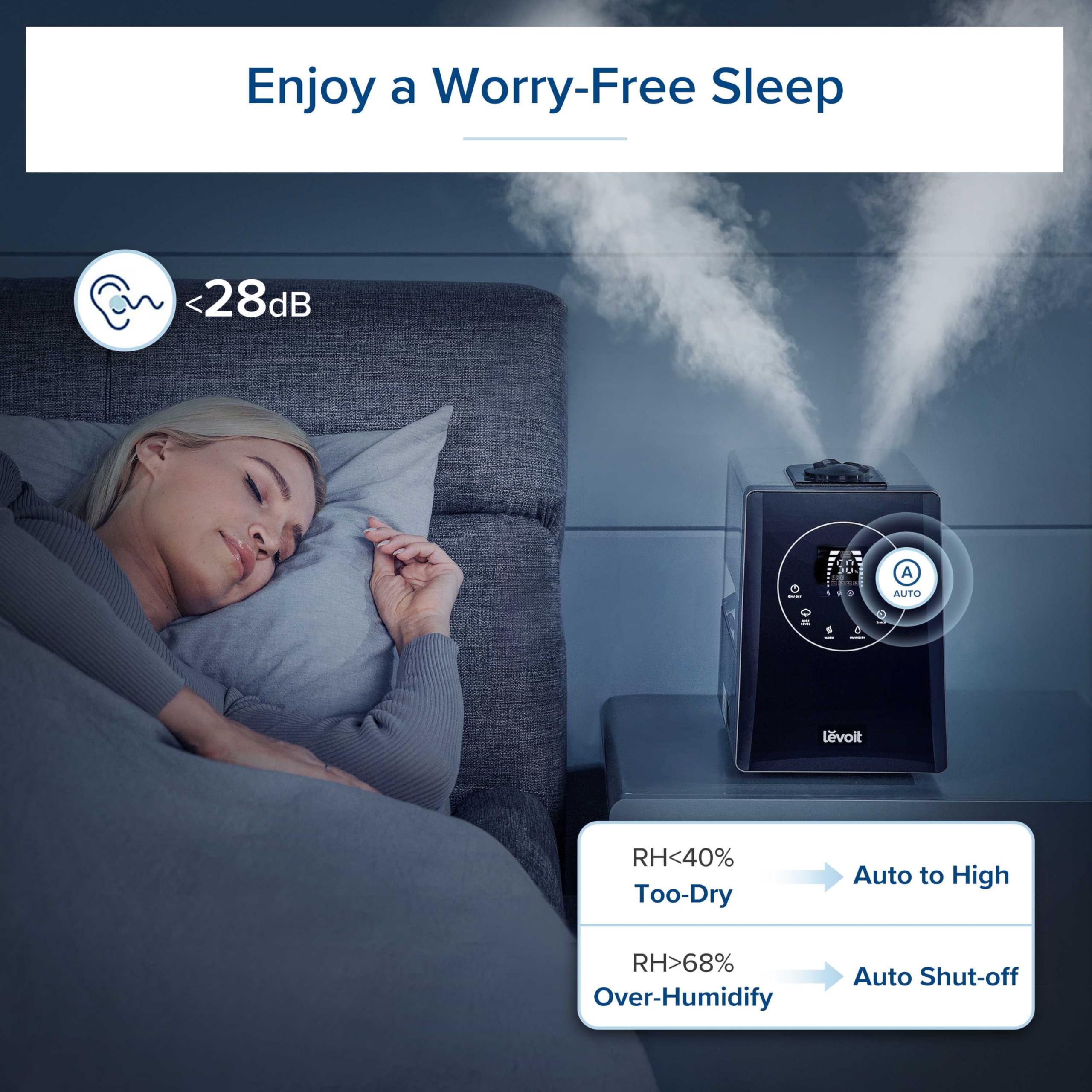 Levoit LV600HH remote control for easy mist adjustments