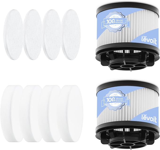 LEVOIT LVAC-200 filter set packaging for easy replacement and official quality.