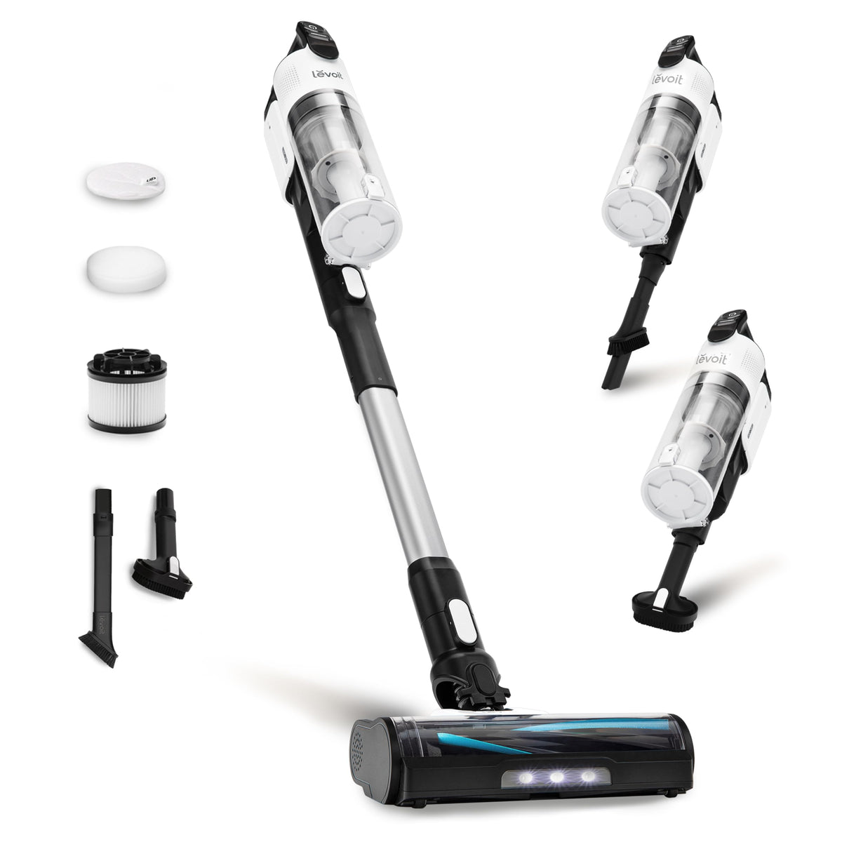 LEVOIT LVAC-200 with tangle-resistant design for quick pet hair cleanup.