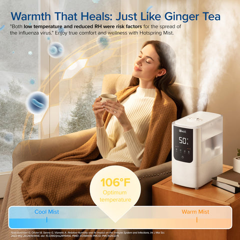 LEVOIT OasisMist Auto Mode maintains your chosen humidity level.
