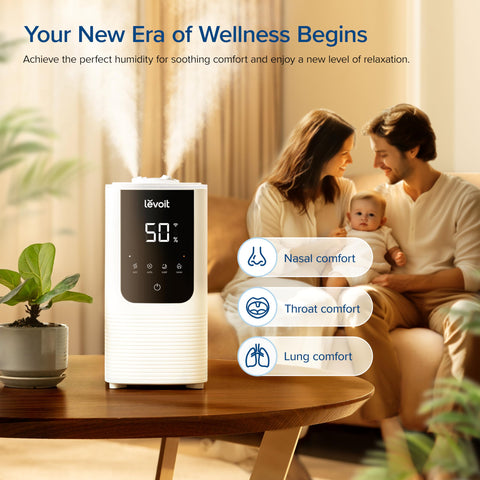 LEVOIT OasisMist app control lets you adjust humidity remotely.