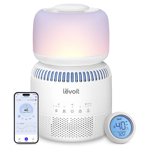 LEVOIT Sprout humidifier in nursery with visible 3.8L tank for steady humidity