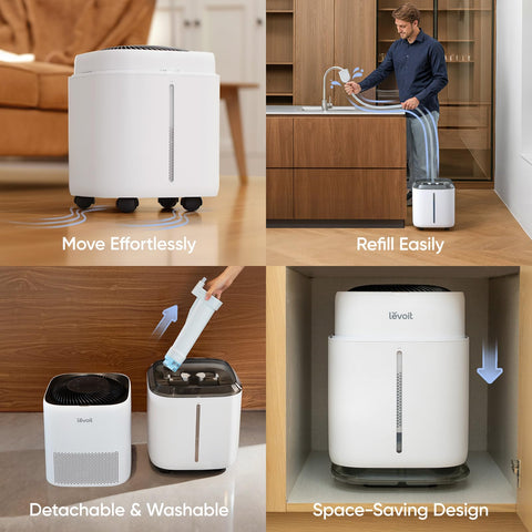 LEVOIT Superior 6000S sleep mode for quiet nighttime operation