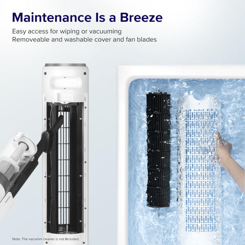 LEVOIT auto mode sensor adjusts airflow based on room temperature