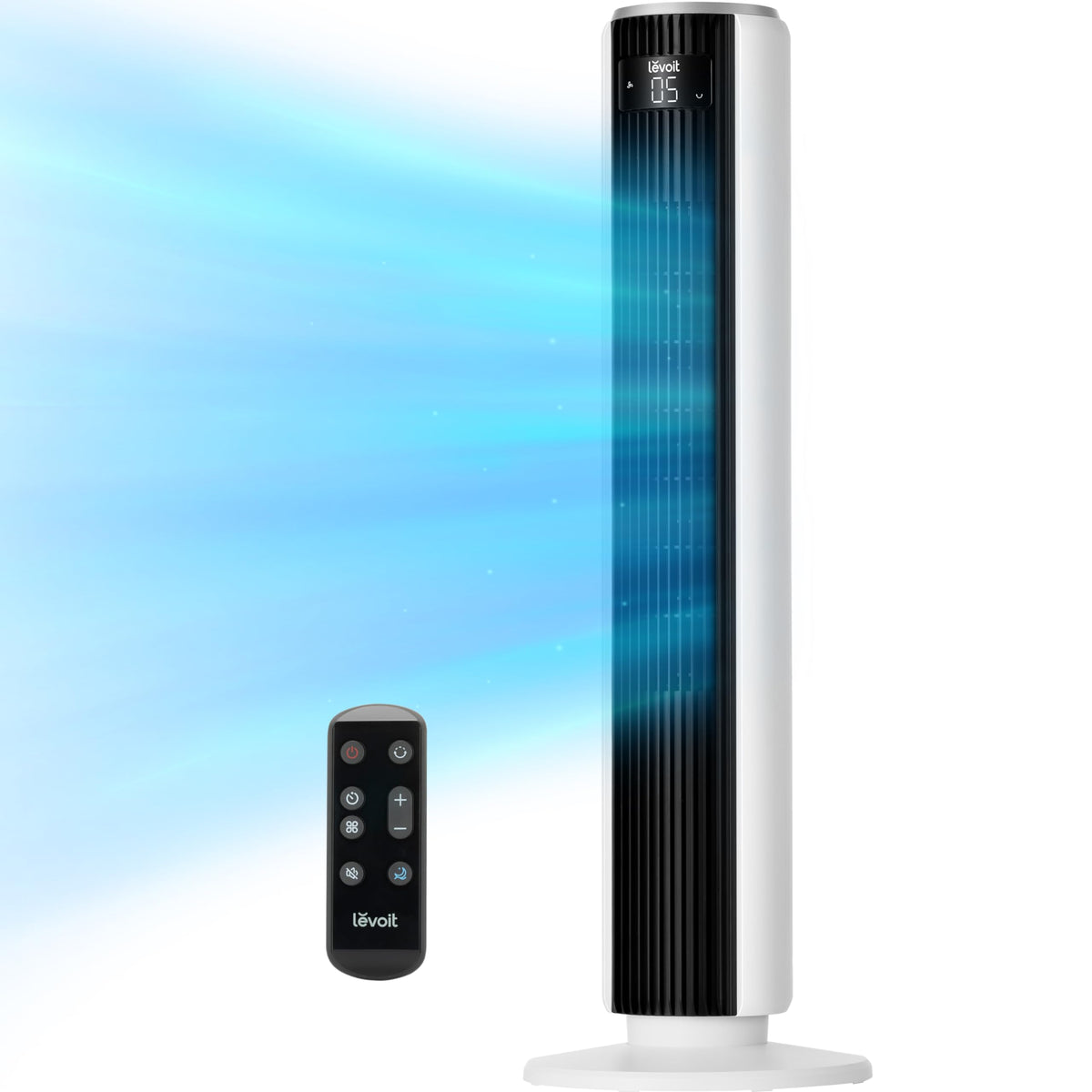 LEVOIT tower fan remote control for easy use