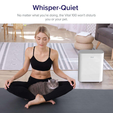 Levoit Vital 100 runs quietly, ideal for nighttime use in bedrooms.