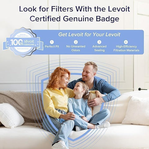 Levoit Vital 100 2-pack activated carbon layer reduces odors and gases.