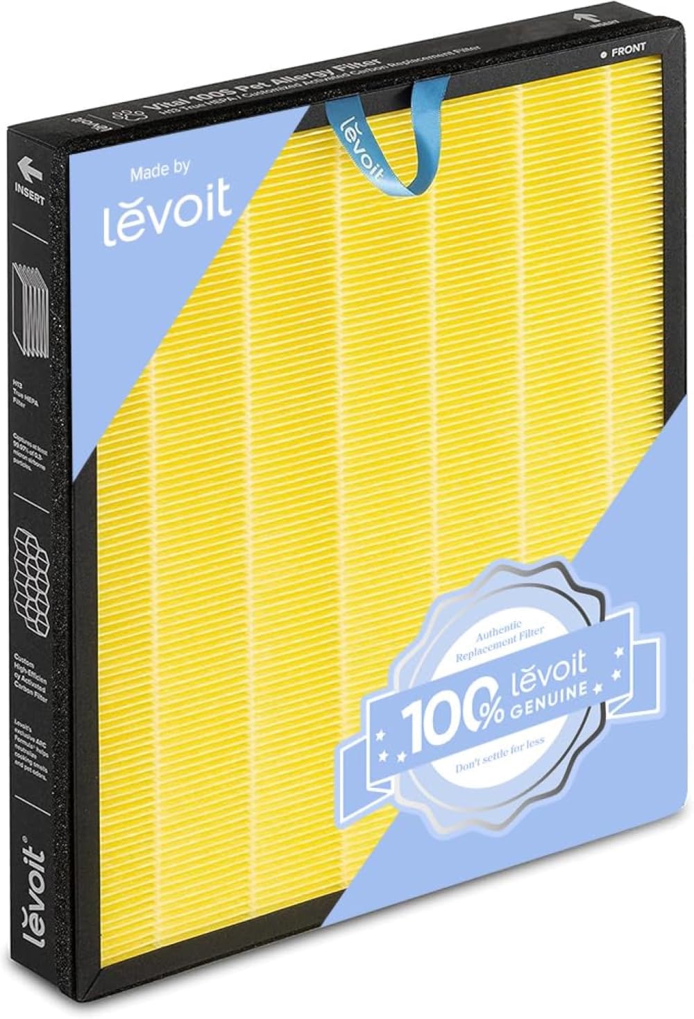 LEVOIT Vital 100S-P packaging confirms an authentic filter for reliable performance.