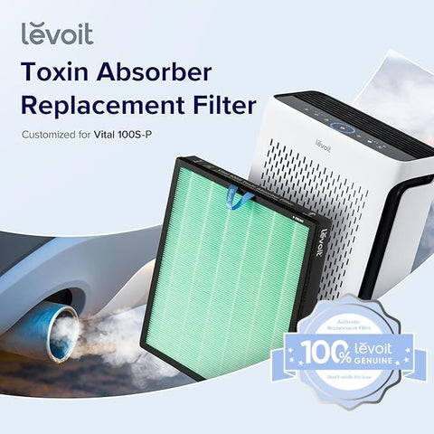 LEVOIT Vital 100S-P toxin absorber filter targets smog and odors