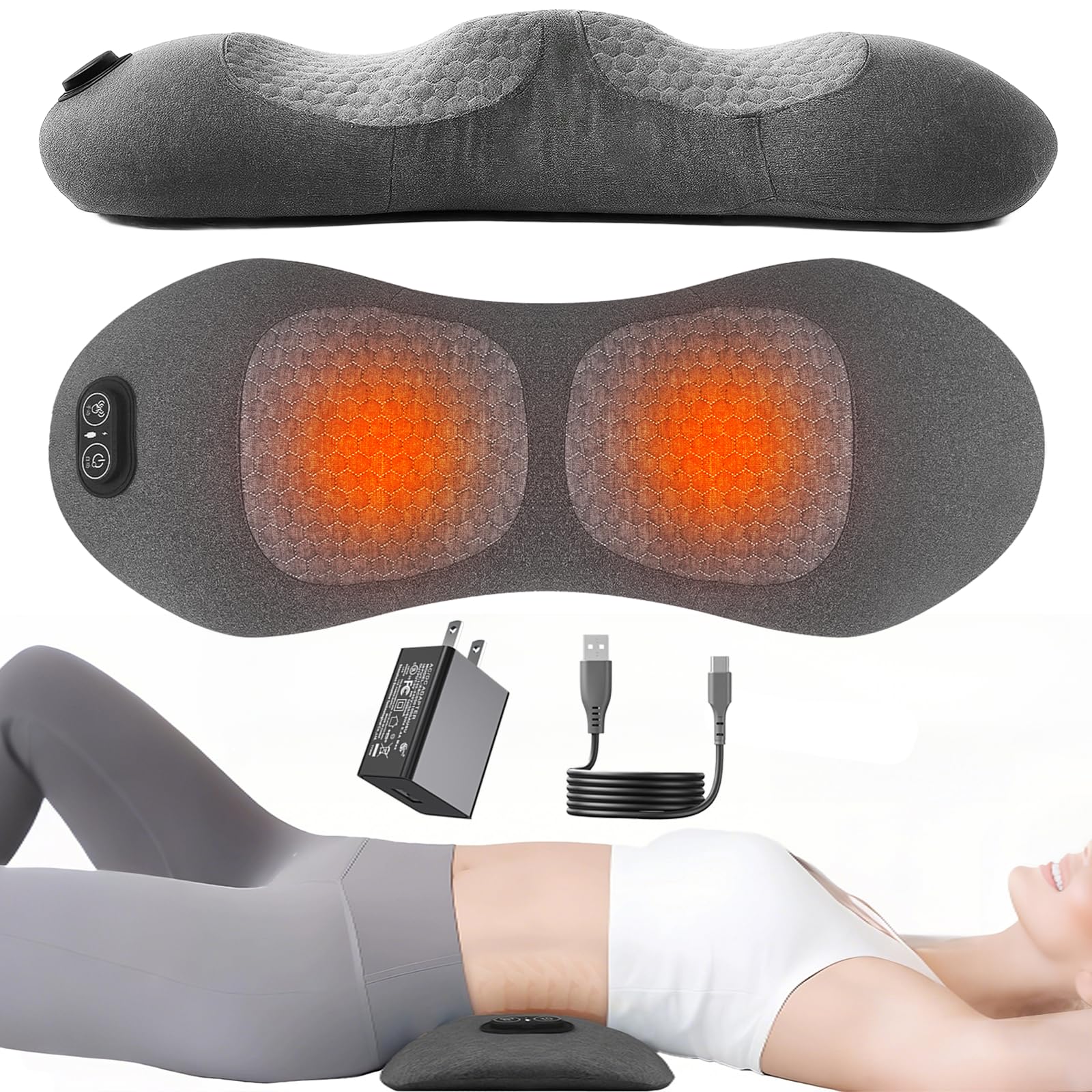Lewuyoya lower back massager with heat delivers soothing warmth.