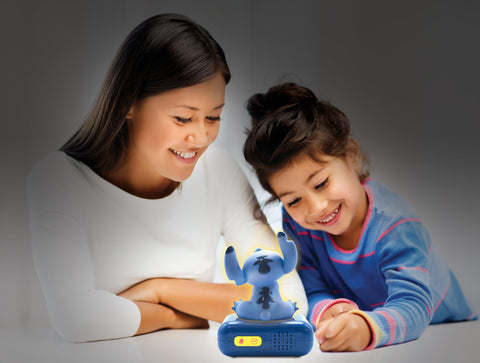 LEXiBOOK Stitch blue nightlight adds cheerful room ambience.