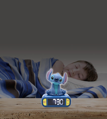 LEXiBOOK Stitch six sounds help wake softly with Stitch melodies.