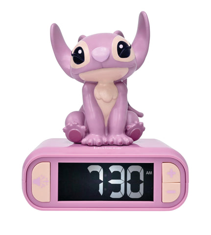 Lexibook Stitch alarm top tap silences the alarm quickly for easy mornings.
