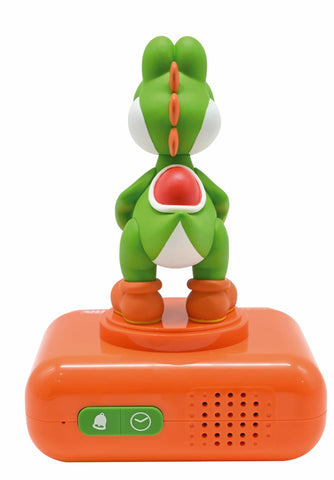 LEXiBOOK Yoshi LCD display close-up showing time and glow