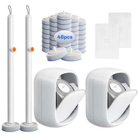 LFBEAR disposable toilet cleaning system with two wands for reliable deep cleaning.