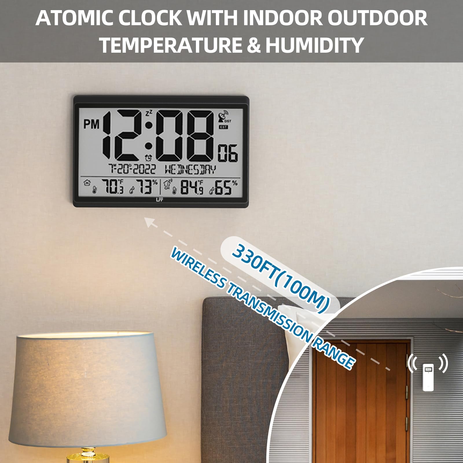 LFF Atomic Clock wall bracket enables flexible placement on any wall.