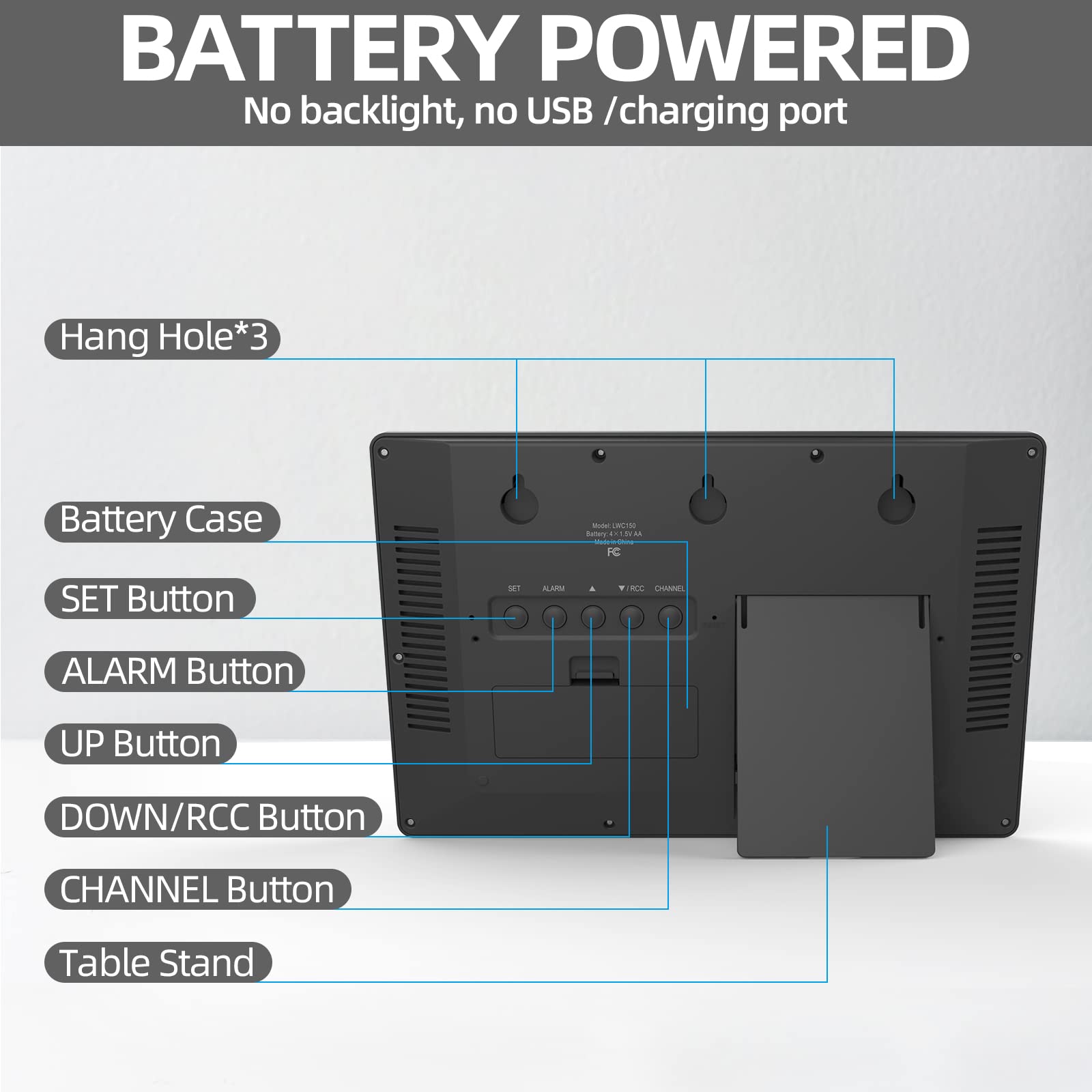 LFF battery compartment accessible for simple battery changes