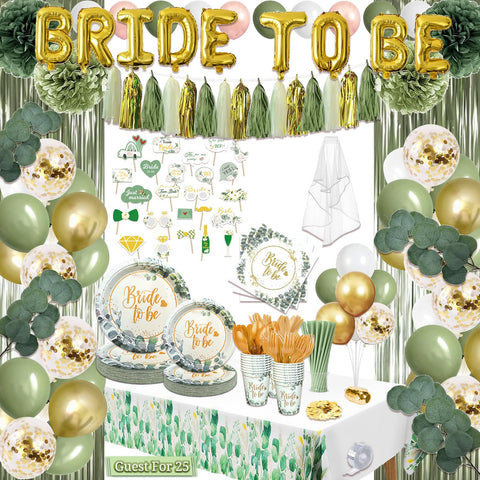 LFSTGN BRIDE TO BE banner enhances the bridal shower focal point.
