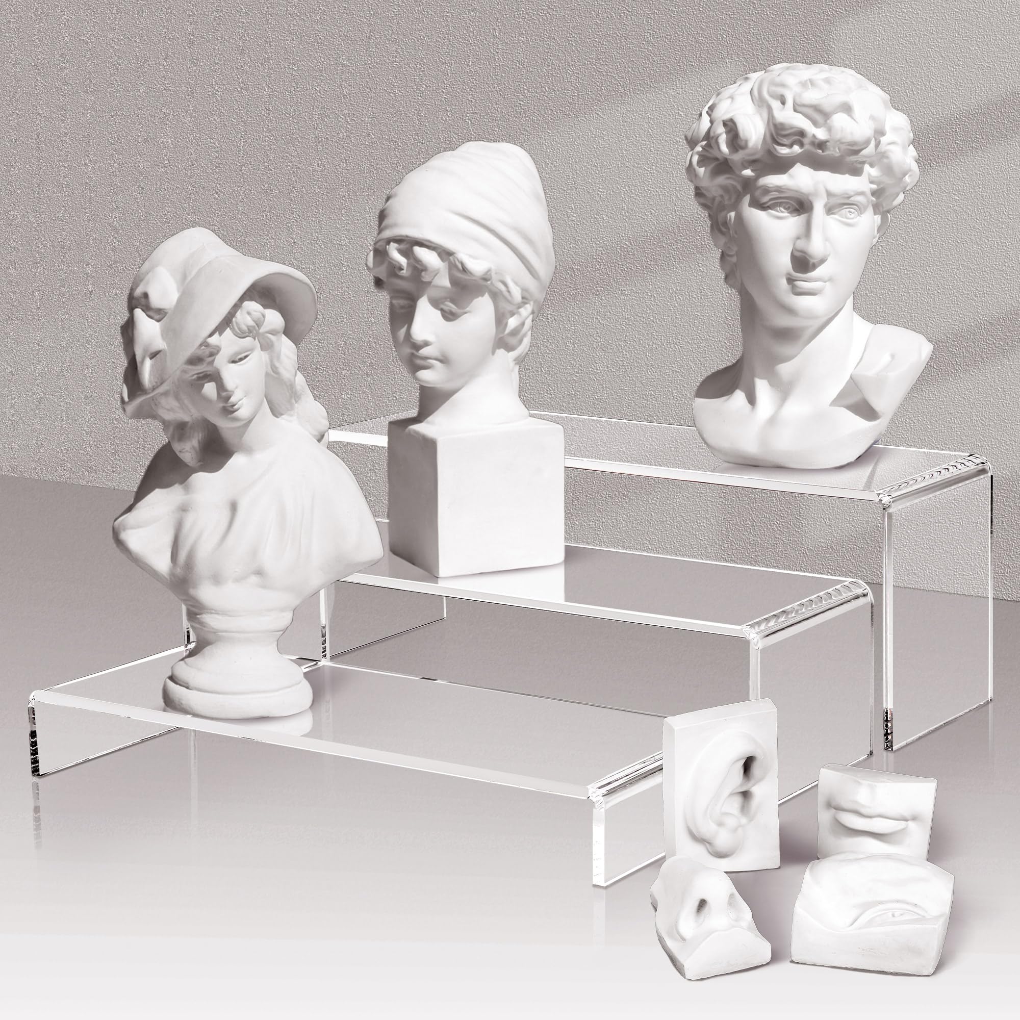LFTYTUO collectibles figure showcase elevated with clear acrylic.