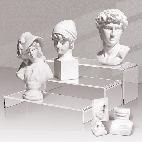 LFTYTUO desktop stands help organize jewelry and cosmetics neatly.