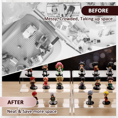LFTYTUO easy-clean acrylic risers simplify maintenance after use.