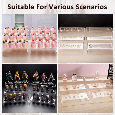 LFTYTUO no-assembly display risers suit weddings, gifts, and showroom setups.