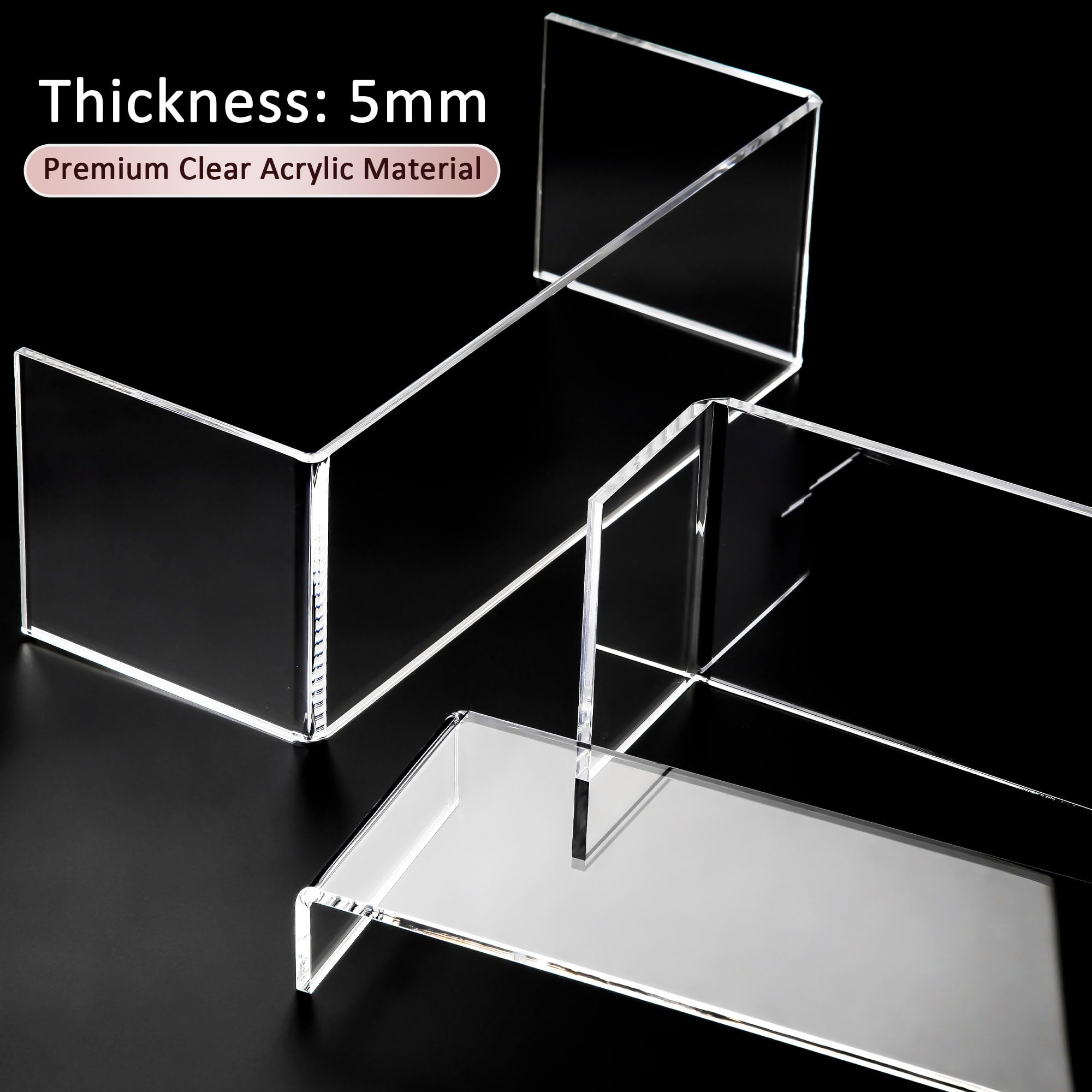 LFTYTUO medium riser side view ideal for layered retail displays.