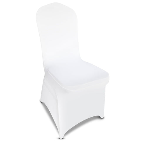 LGJIAOJIAO white chair cover with stretch fabric for a secure, wrinkle-free fit