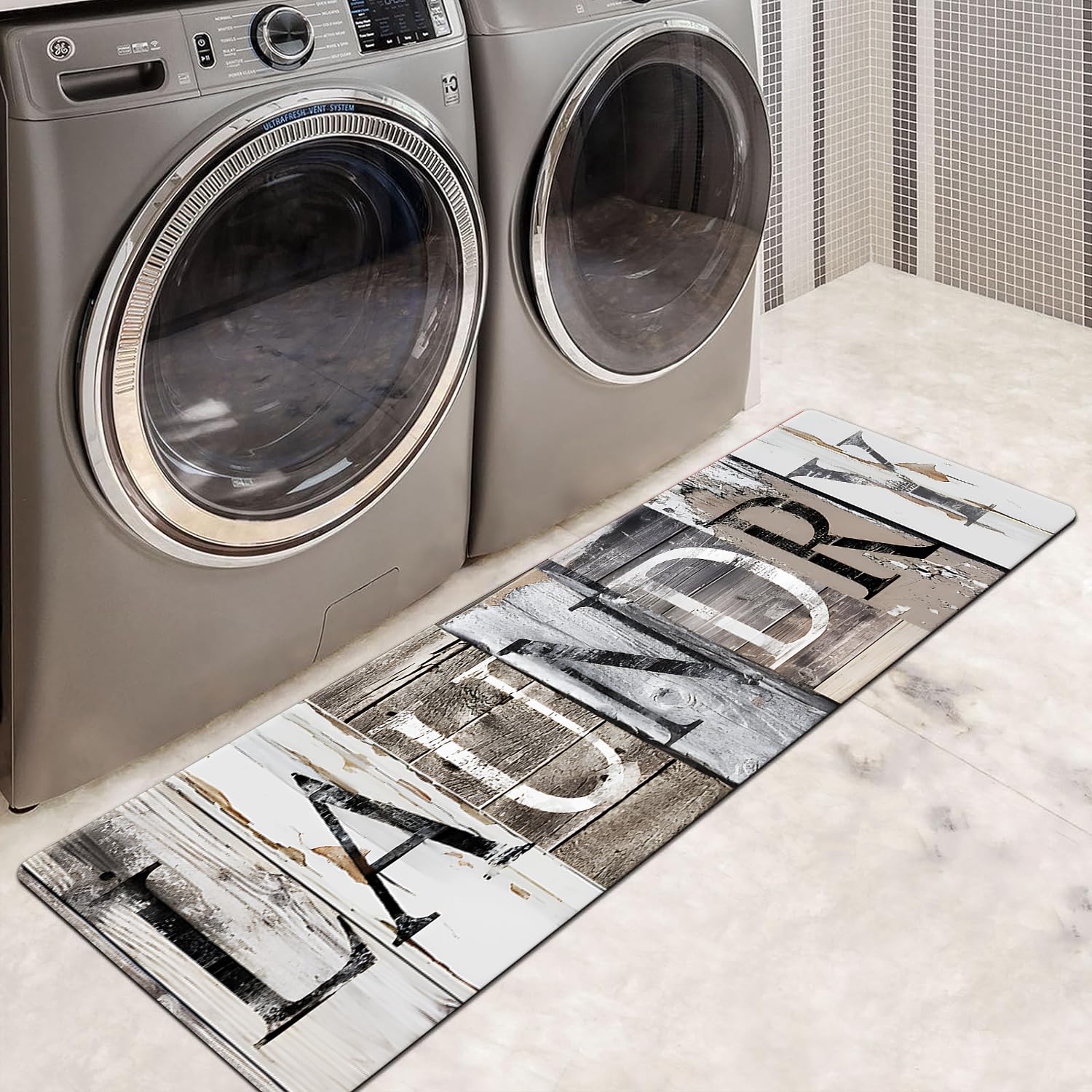 LHAIFA versatile runner suitable for bathroom, hallway, and entry.