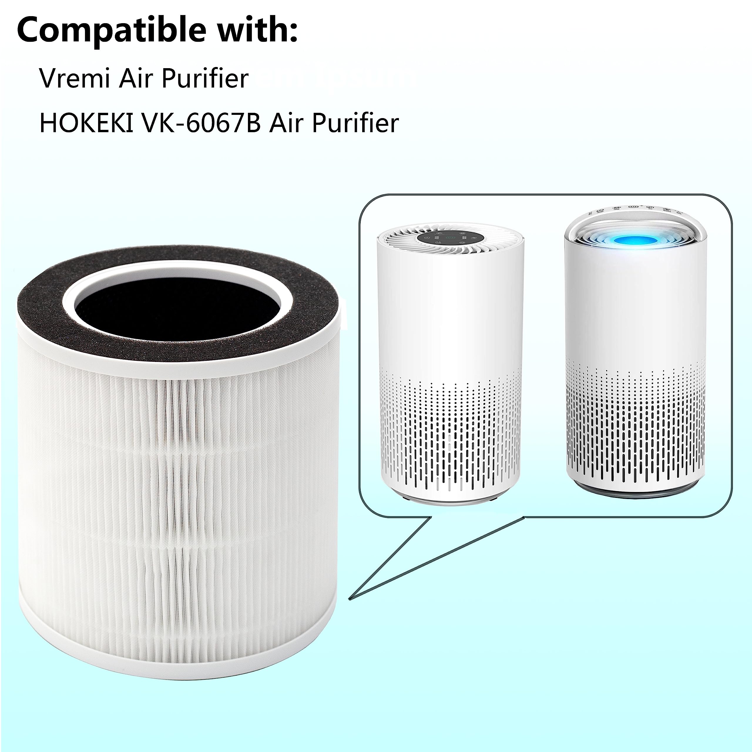 LHARI VK-6067B pre-filter close-up traps large particles effectively.